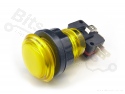Push button Arcade/Joystick transparent yellow with lighting 24.2mm